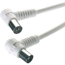 Vivanco antény, SAT kabel [2x koaxiální zástrčka - 1x koaxiální zásuvka] 3 m 90 dB stíněný bílá