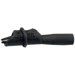 Mueller Electric BU-126-0 krokosvorka černá Upínací rozsah max.: 8.9 mm Délka: 74 mm 1 ks Piece