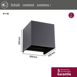 Paulmann Cybo 94847 venkovní nástěnné LED osvětlení LED 5 W antracitová
