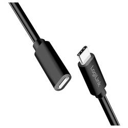 LogiLink Kabel USB-C USB 2.0 USB-C ® zástrčka, USB-C ® zásuvka 2.00 m černá CU0211
