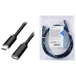 LogiLink Kabel USB-C USB 2.0 USB-C ® zástrčka, USB-C ® zásuvka 2.00 m černá CU0211