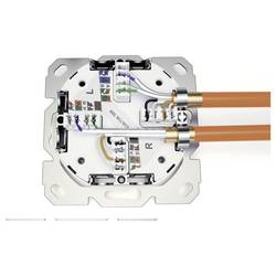 Digitus DN-9010/8-2 síťová zásuvka pod omítku panel s čelní deskou a rámečkem CAT 6A bílá
