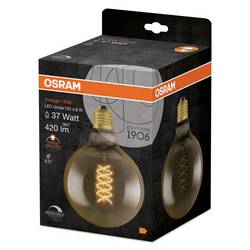 OSRAM HOMELIGHTING 4058075761650 LED Energetická třída (EEK2021) F (A - G) E27 kulatý tvar 4.8 W = 37 W teplá bílá (Ø x v) 124 mm x 124 mm stmívatelná 1 ks
