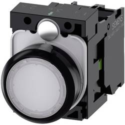 Siemens 3SU11020AB601BA0 3SU1102-0AB60-1BA0 světelné tlačítko plastový přední prstenec, plochý hmatník tlačítko bílá 1 ks