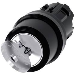 Siemens 3SU10004BC010AA0 3SU1000-4BC01-0AA0 klíčový spínač plastový přední prstenec simulované kolečko černá 1 x 45 ° 1 ks