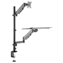 My Wall HL63L držák na stůl pro monitor 1 Displej: (s) 43,2 cm (17) - 81,3 cm (32) černá nastavitelná výška, naklápěcí, nakláněcí, odkládací místo na klávesnici