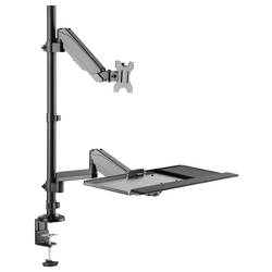 My Wall HL63L držák na stůl pro monitor 1 Displej: (s) 43,2 cm (17) - 81,3 cm (32) černá nastavitelná výška, naklápěcí, nakláněcí, odkládací místo na klávesnici