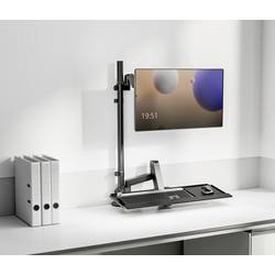 My Wall HL63L držák na stůl pro monitor 1 Displej: (s) 43,2 cm (17) - 81,3 cm (32) černá nastavitelná výška, naklápěcí, nakláněcí, odkládací místo na klávesnici