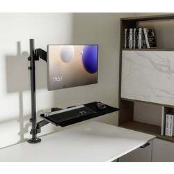 My Wall HL63L držák na stůl pro monitor 1 Displej: (s) 43,2 cm (17) - 81,3 cm (32) černá nastavitelná výška, naklápěcí, nakláněcí, odkládací místo na klávesnici
