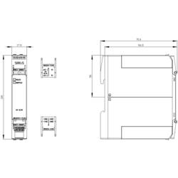 Siemens ochranné relé motoru s termistorem 24 V DC/AC 1 spínací kontakt, 1 rozpínací kontakt 1 ks 3RN2010-1CA30 kontrola s PTC