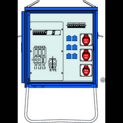 AS Schwabe V-E 2 44 kVA elektrický rozvaděč na stavbu 61842 400 V 63 A