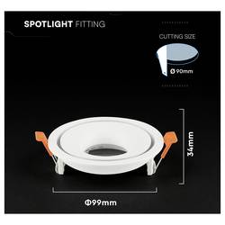 V-TAC VT-4202 24222 Vestavný LED rám IP20 bílá