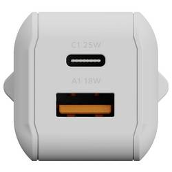XTORM NextGen GaN3 Ultra USB nabíječka, GaN, 25 W, Quick Charge 3.0, bílá