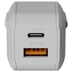 XTORM NextGen GaN3 Ultra USB nabíječka, GaN, 25 W, Quick Charge 3.0, bílá