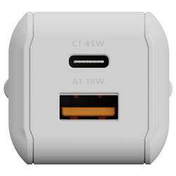 XTORM NextGen GaN3 Ultra USB nabíječka, GaN, 45 W, Quick Charge 3.0, bílá