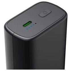 Hama powerbanka Li-Ion, 10000 mAh, Bezdrátové nabíjení Qi, černá, šedá, Možnost současného nabíjení a vybíjení