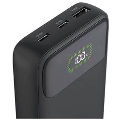 Hama powerbanka Li-Pol, 10000 mAh, Quick Charge 3.0, antracitová, Indikátor stavu