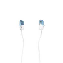 Hama 00200689 RJ45 síťové kabely, propojovací kabely CAT 6A U/UTP 1.5 m bílá extrémně tenký 1 ks
