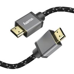 Hama HDMI kabel Zástrčka HDMI-A 1 m černá, šedá 00205238 eARC HDMI kabel