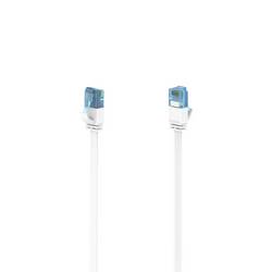 Hama 00200685 RJ45 síťové kabely, propojovací kabely CAT 6A U/UTP 5 m bílá S průchodkou chránící proti zlomení 1 ks