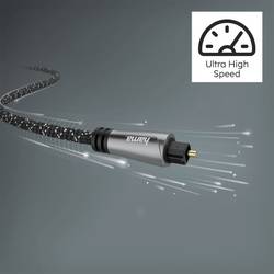 Hama 00205140 Toslink audio kabel 3 m černá, šedá Odolný vůči teplu