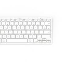 Hama 125133 bezdrátový klávesnice německá, QWERTZ šedá, bílá