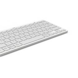 Hama 125133 bezdrátový klávesnice německá, QWERTZ šedá, bílá