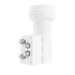 Hama satelitní konvertor Quad-LNB Počet účastníků: 4 Velikost feedu: 40 mm bílá