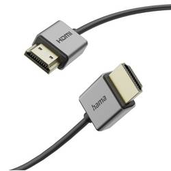 Hama HDMI kabel Zástrčka HDMI-A 1.5 m černá, šedá 00205449 eARC HDMI kabel