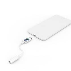 Hama 00201524 USB-C® audio adaptér bílá