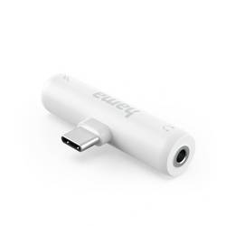 Hama 00201723 USB-C® audio adaptér bílá