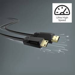 Hama HDMI kabel Zástrčka HDMI-A 1.5 m černá 00205015 pozlacené kontakty HDMI kabel