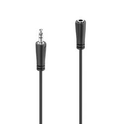 Hama 00205119 jack audio prodlužovací kabel 1.5 m černá S průchodkou chránící proti zlomení