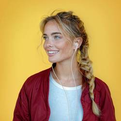 Hama špuntová sluchátka (In Ear) bílá