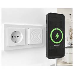Smart Things bezdrátová indukční nabíječka 15 W smart things WallBase 55 Magnetic Wirele WB55 w Výstup Qi standard bílá