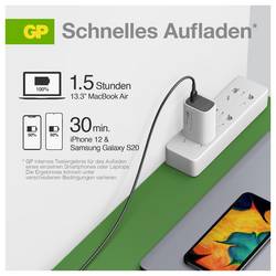 GP USB nabíječka, s adaptérem pro Evropu, s britským adaptérem, s adaptérem pro Čínu, 1x USB A , 2x USB-C®, 65 W, Dodávka energie, Quick Charge 4.0, bílá