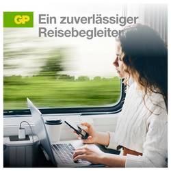 GP USB nabíječka, s adaptérem pro Evropu, s britským adaptérem, s adaptérem pro Čínu, 1x USB A , 2x USB-C®, 65 W, Dodávka energie, Quick Charge 4.0, bílá