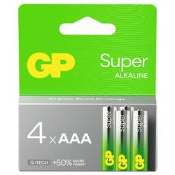 GP GPSUP24A224C4 mikrotužková baterie AAA alkalicko-manganová 1200 mAh 1.5 V 4 ks