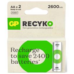 GP akumulátor AA Ni-MH, 2600 mAh, 1.2 V, 2 ks
