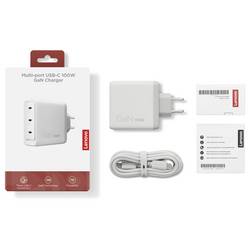 Lenovo Multi-port USB-C 100W Charger USB nabíječka, GaN, USB-C®, 100 W, mušlová