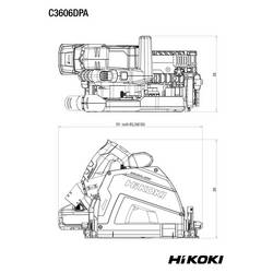 HiKOKI C3606DPAW2Z aku ruční kotoučová pila, 36 V, C3606DPAW2Z