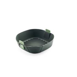 Lékué 8710755887123 Horkovzdušná fritéza XL bez BPA, Pro potraviny, vhodné do myčky, S držadlem šedá