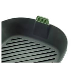 Lékué 8710755887123 Horkovzdušná fritéza XL bez BPA, Pro potraviny, vhodné do myčky, S držadlem šedá