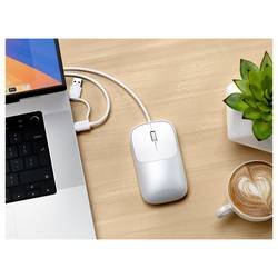 Satechi Slim LX Wired Mouse myš, přenos kabelový, vícebarevná