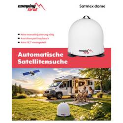 Camping First Satmex Dome Weiß satelit