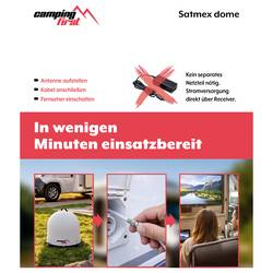 Camping First Satmex Dome Weiß satelit