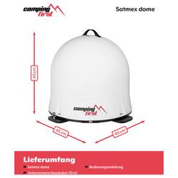 Camping First Satmex Dome Weiß satelit