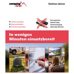 Camping First Satmex Dome Anthrazit satelit