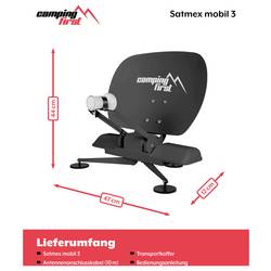 Camping First Camping First Satmex mobil 3 Anthrazit satelit