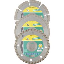 Wolfcraft 8394000 diamantový řezný kotouč 115 mm 1 sada železobeton, Pálená cihla, stavební materiály, beton, univerzální beton, střešní taška, sádra,